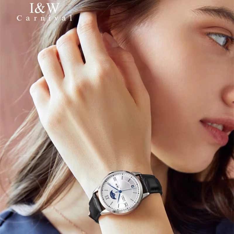 CARNIVAL marque de luxe montre mécanique pour femmes dames mode saphir mouvement automatique montres étanche Reloj Mujer