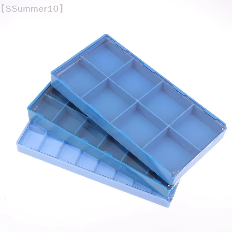【SSummer10】 Boîte de rangement pour pièces de montre à 8/18/24 compartiments avec couvercle