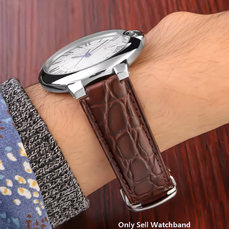 Bracelet de montre en cuir de Crocodile