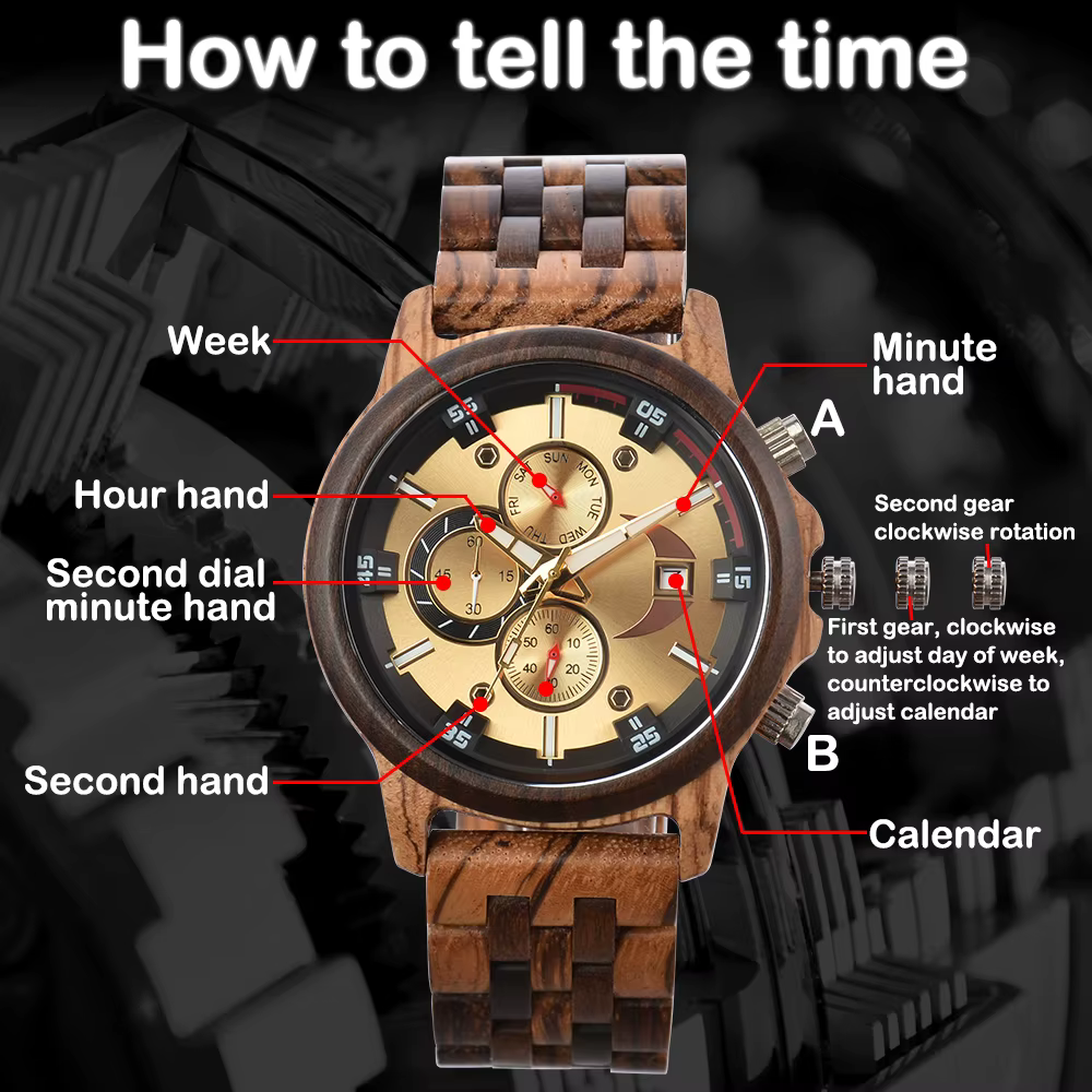 Montre en bois hommes