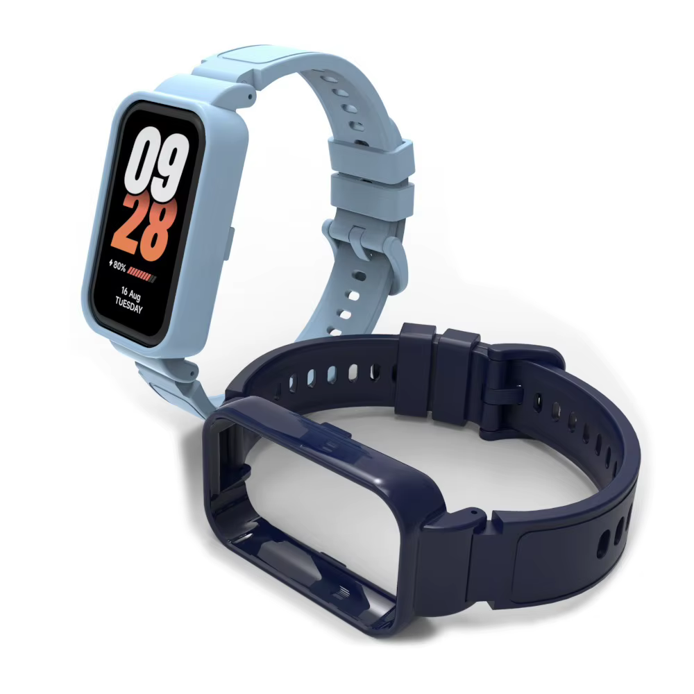 Bracelets en Silicone + étui pour Xiaomi Smart band 9 8 Bracelet actif Sport