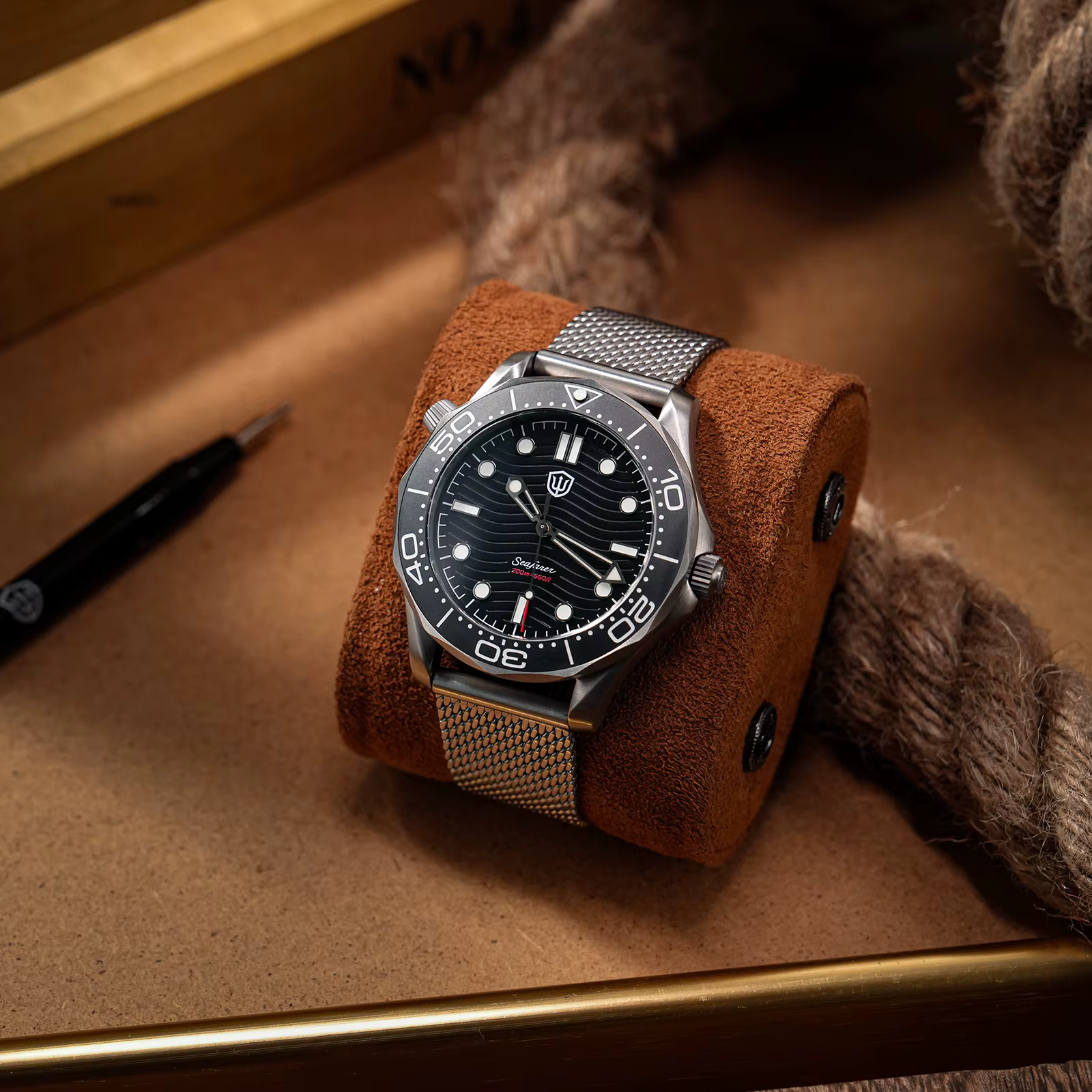 Watchdives – montre de plongée en titane pour hommes