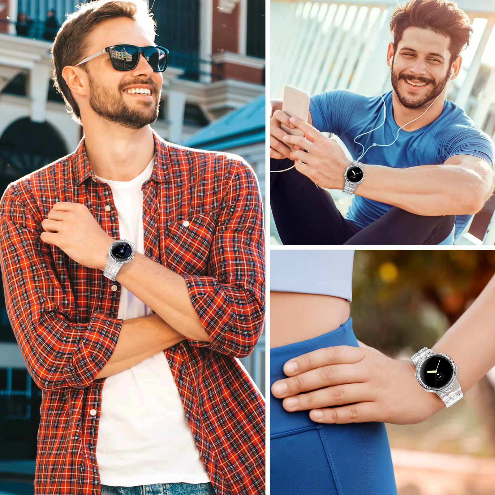 Étui transparent et TPU souple pour Google Pixel Watch 2
