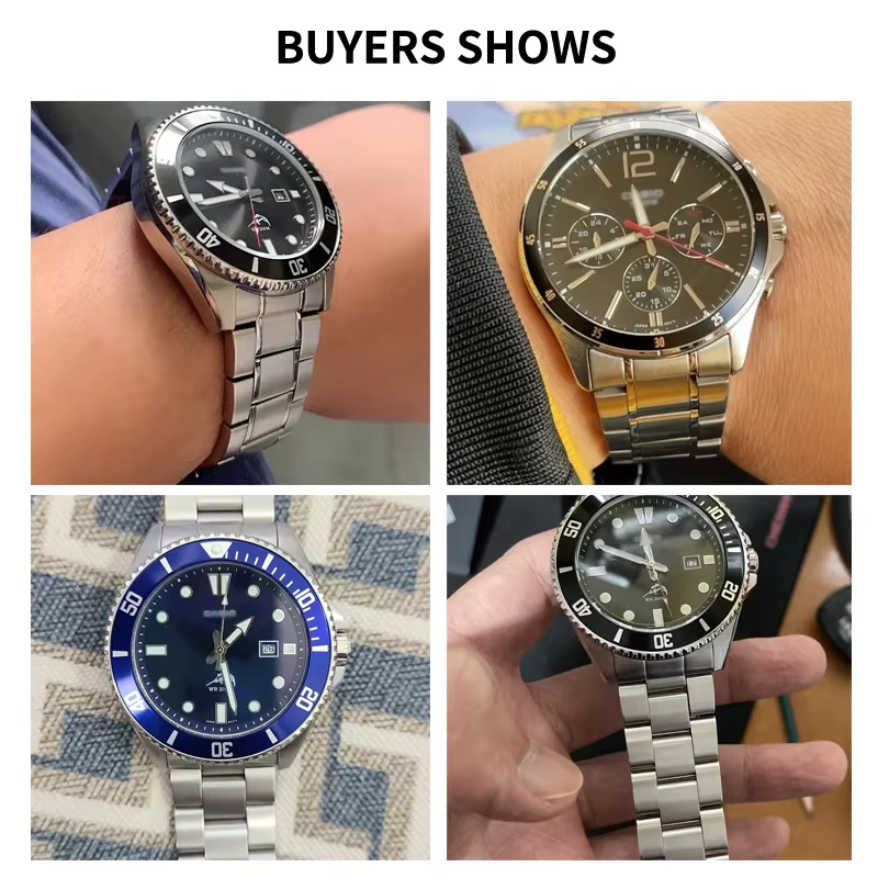 Bracelet de montre en acier exquis pour Casio Duro série MDV106 107 MTP1374/1375/5374