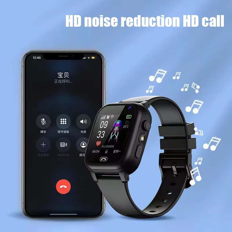 Montre intelligente pour enfants 4G multifonctionnelle étanche SOS GPS localisation caméra appel carte Sim cadeaux