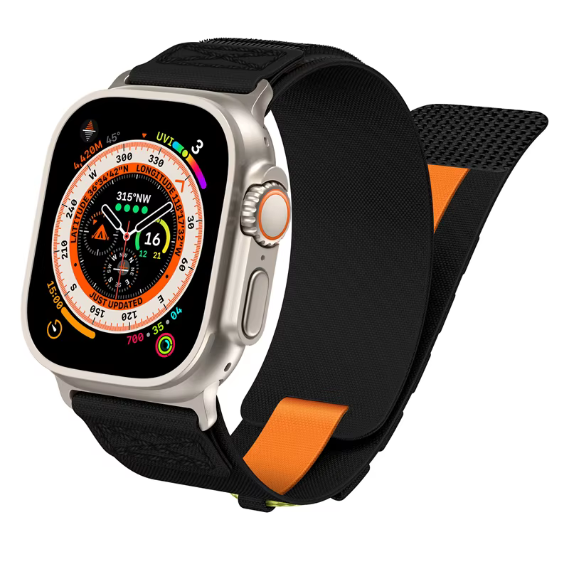 Bandes de Sport tactiques pour Apple Watch Ultra 3 2 série 11 10 9 SE 3