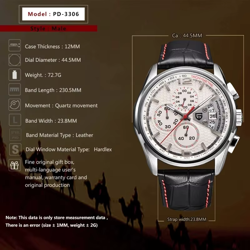 Montres à quartz pour hommes PAGANI DESIGN 2026