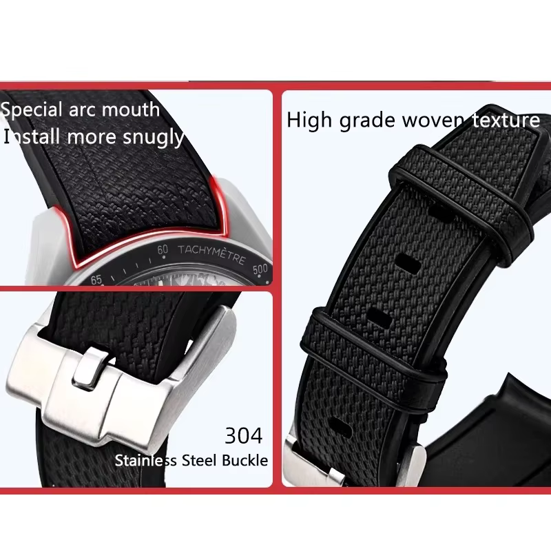 Bracelet de montre en caoutchouc pour Swatch X Omega Joint MoonSwatch