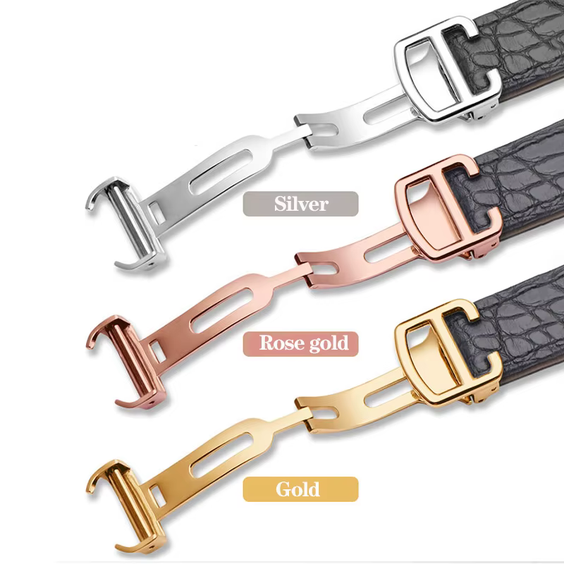 Bracelet de montre en cuir Crocodile pour voitures