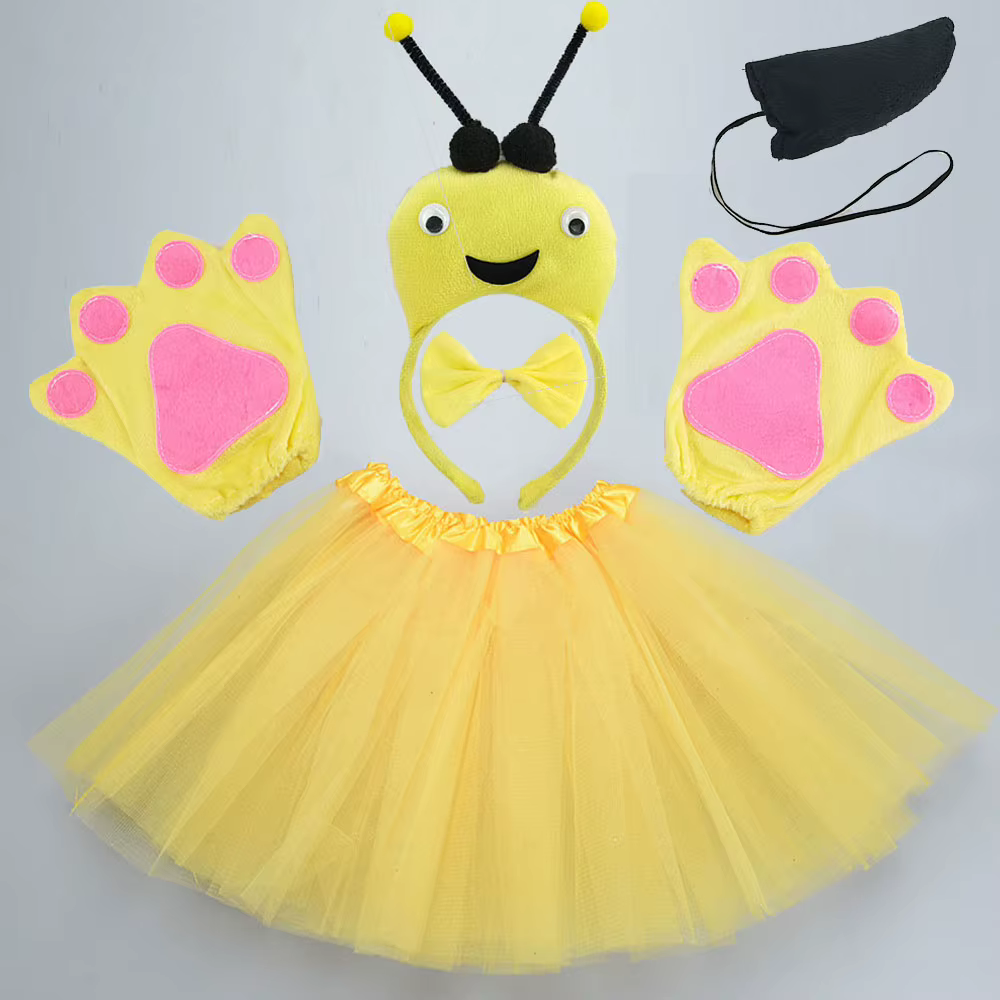 Costume de Cosplay d'Halloween pour Femme et Fille, Coccinelle Rouge, Fourmi Noire, Jaune, Equation d'Animal, Sauna, Jupe, Queue, Tutu, ixde Noël