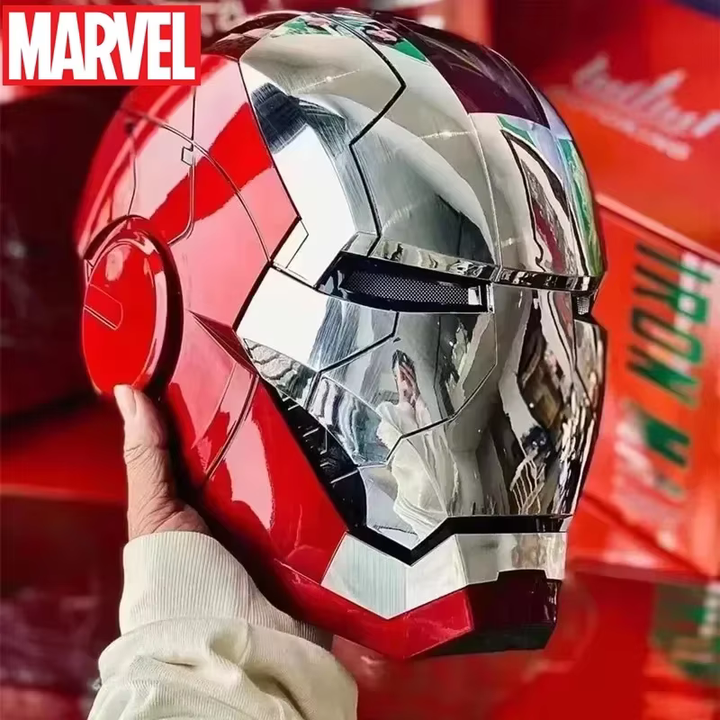 Nouveau en stock : Casque Iron Man Mk5 Marvel Avengers 1/1, jouet de collection électrique à ouverture et fermeture automatiques, activé par la voix, cadeau idéal