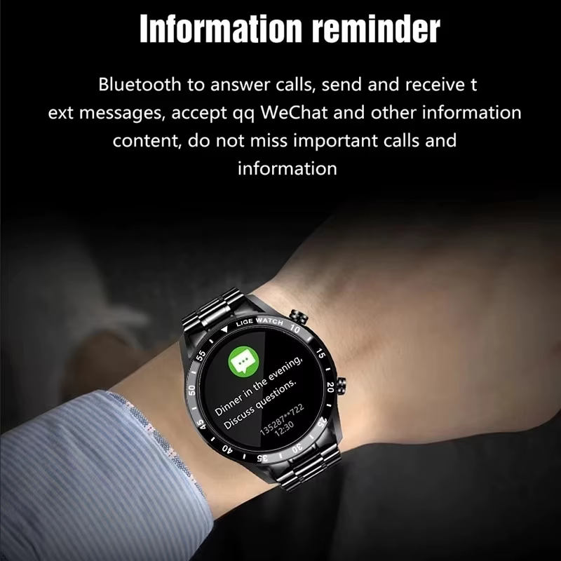 Montre intelligente étanche pour homme