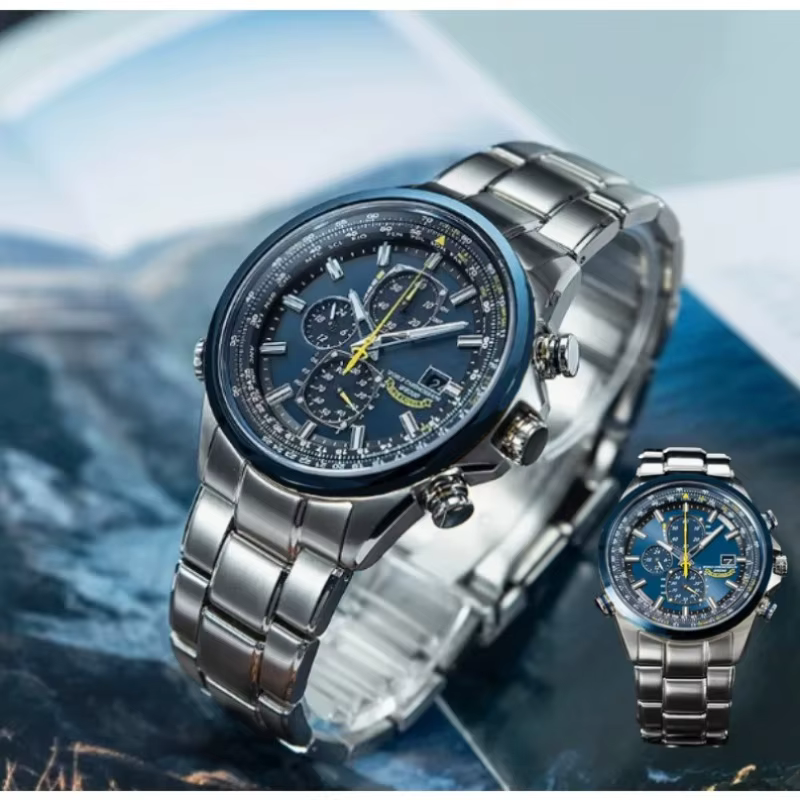 Montre chronographe atomique élégante pour homme | Design sportif de luxe