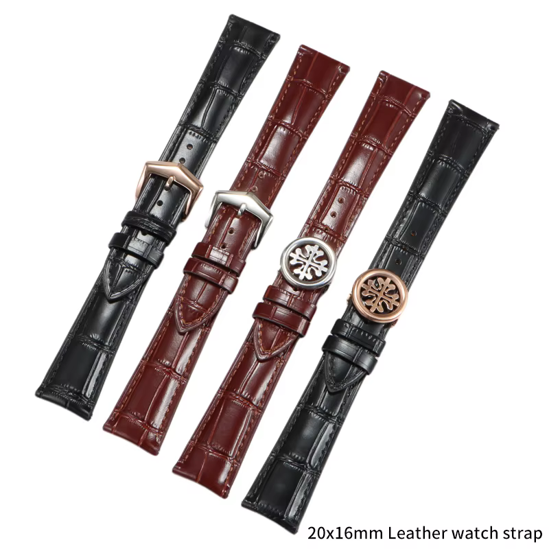 Shengmeirui pour Patek Philippe bracelet de remplacement 5227G 5146R 6140G 5002P ZENITH peau de vache