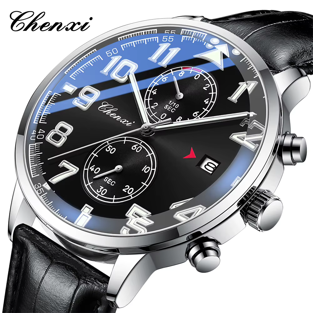CHENXI montres pour hommes de haute qualité en cuir