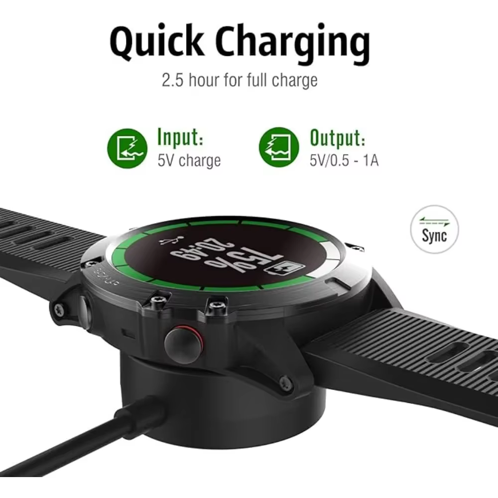 Chargeur USB pour montre connectée Garmin Forerunner 965 955 945 935 745 265 255 245 55 45