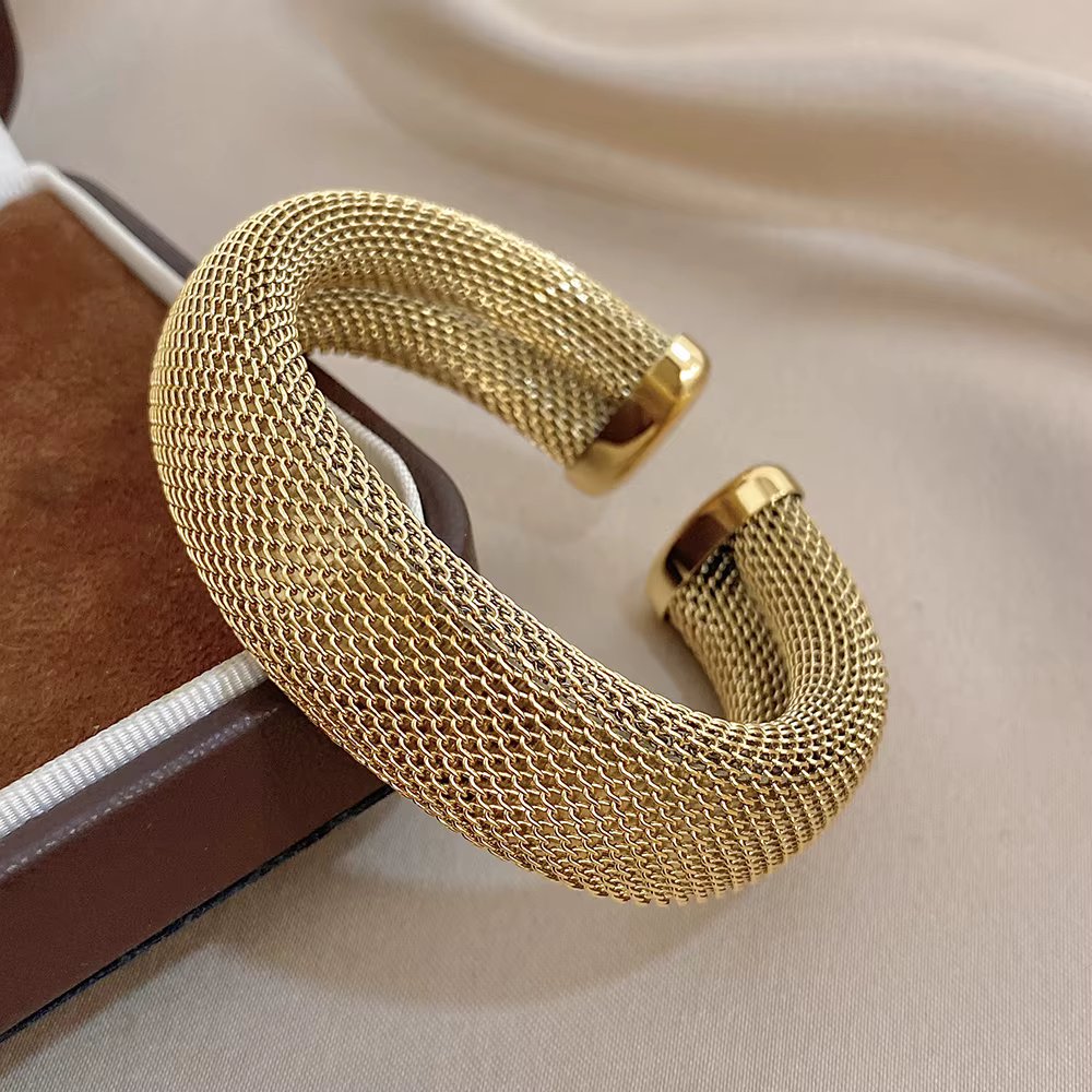 Greatera – Bracelet ouvert en acier inoxydable