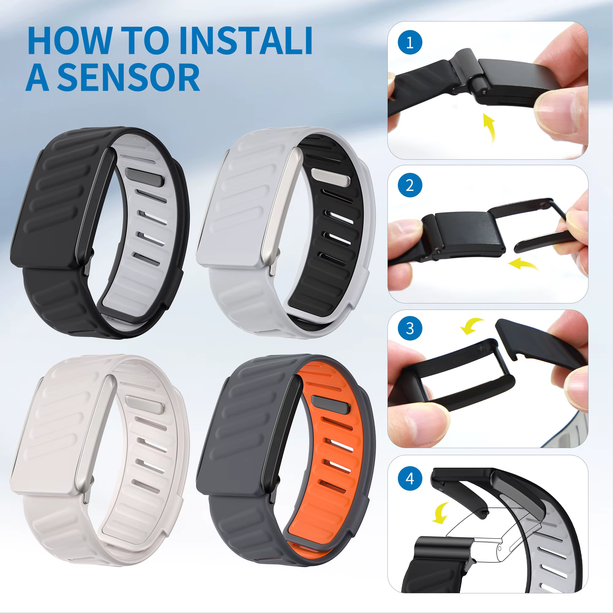 Nouveau WHOOP SportFlex bracelet en Silicone souple au toucher