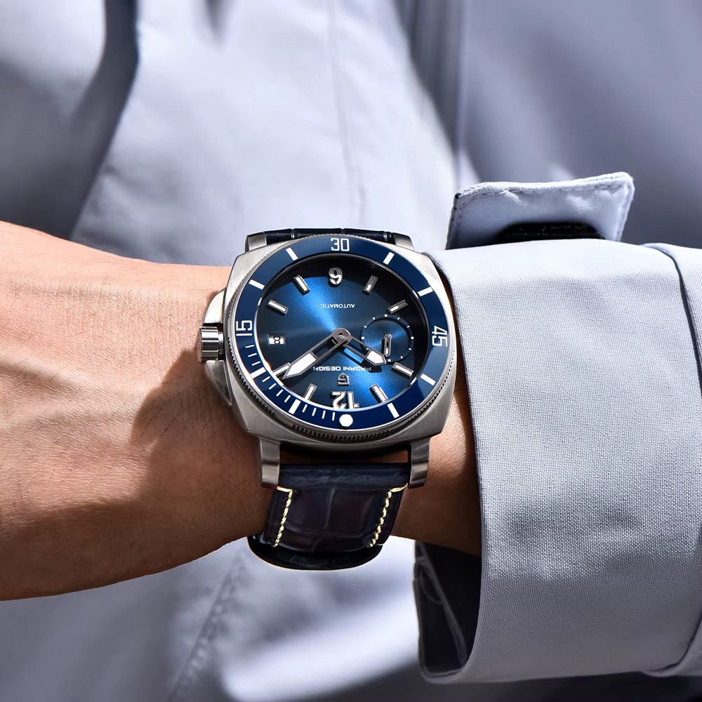 PAGANI DESIGN 43mm montre-bracelet mécanique lunette en céramique montre pour hommes haut de gamme 100M étanche montres automatiques Relogio Masculino