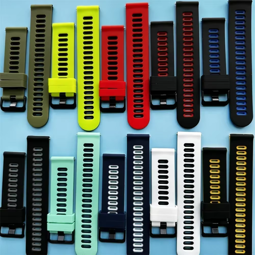 Bracelet en silicone bicolore pour montre connectée Black Shark Run