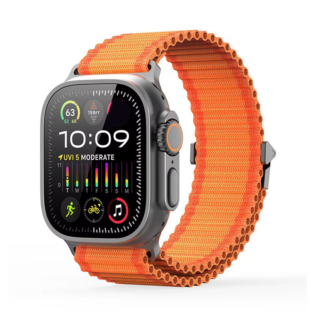 Bracelet Trail Loop en nylon pour Apple Watch Ultra 3 2 49mm 44mm 46mm 45mm 40mm 42mm