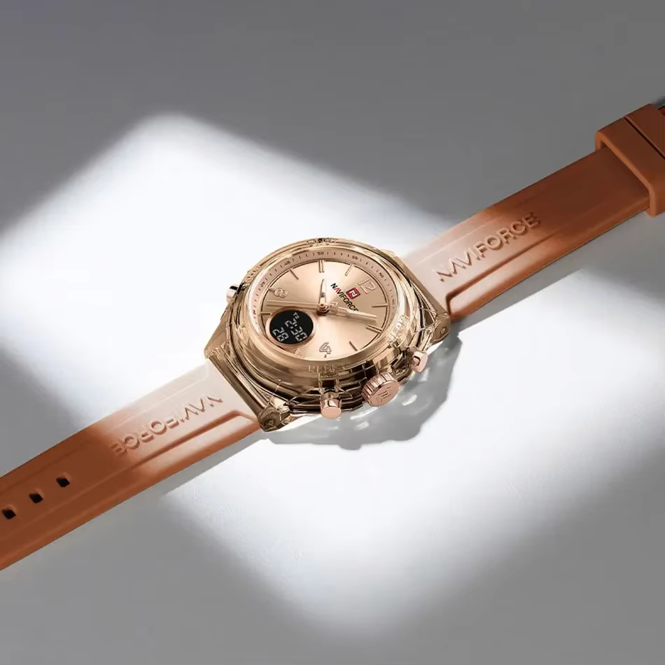 NAVIFORCE NF7109 montre à Quartz pour dames mode femmes double affichage montres