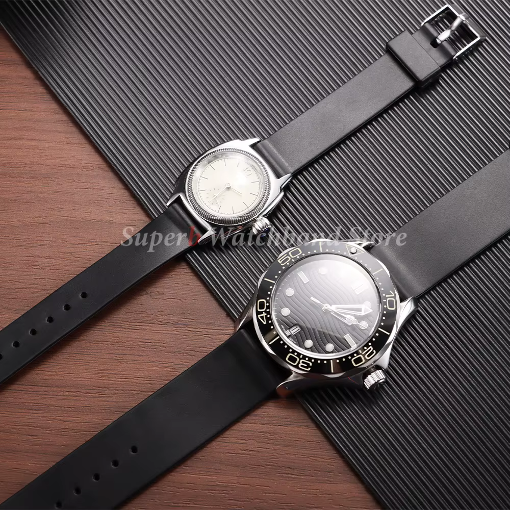 Bracelet de montre en plastique PVC 12mm 14mm 16mm 18mm 20mm 22mm