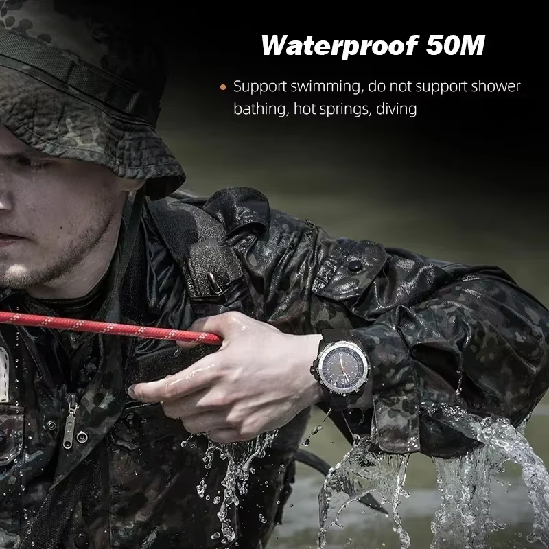 NORTH EDGE EVOQUE 2 Montre numérique à énergie solaire pour hommes