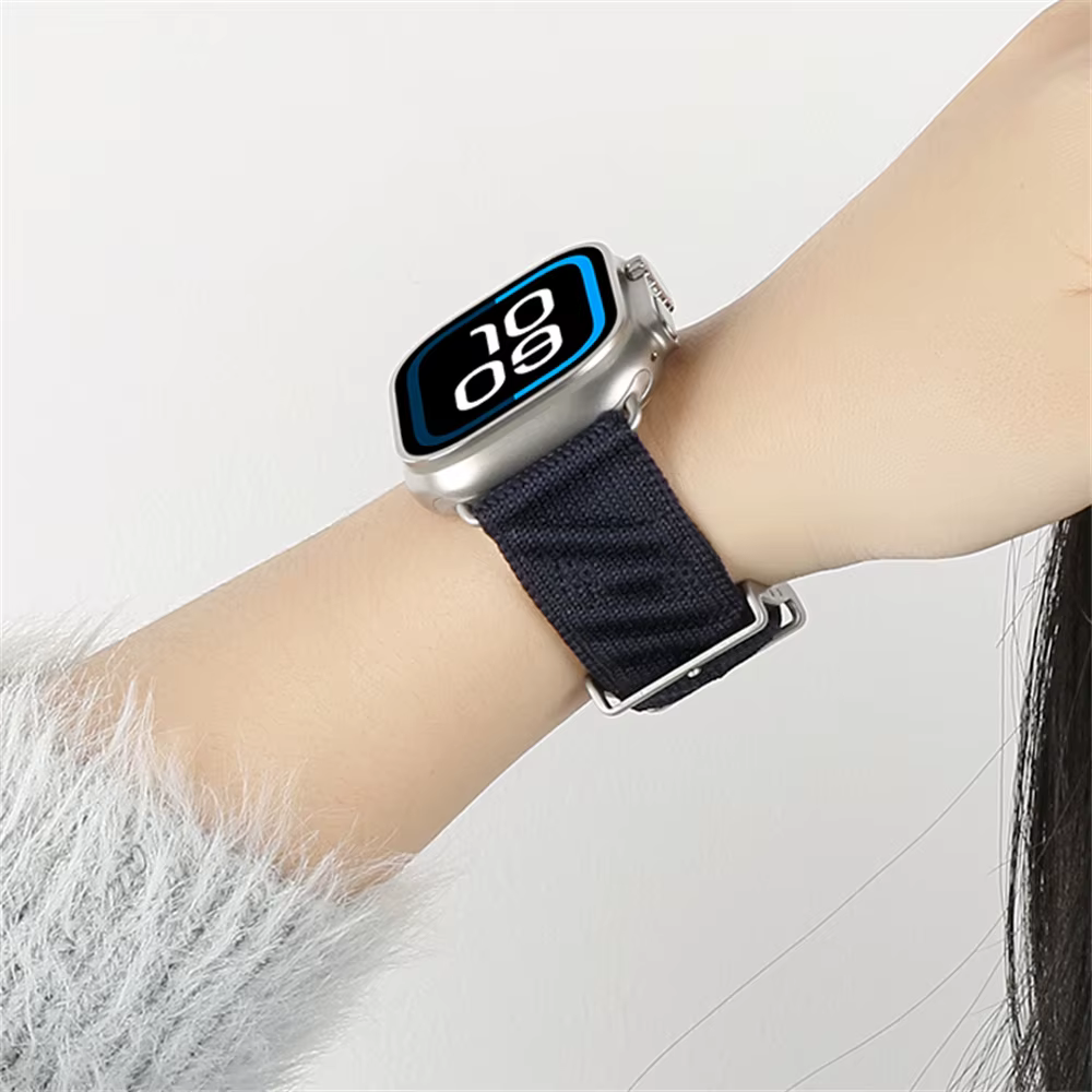 Nouveau bracelet En Mer Bleu Nuit Single Tour pour Apple Watch Ultra 1-3 Series 10 9 8 7 6 5 4