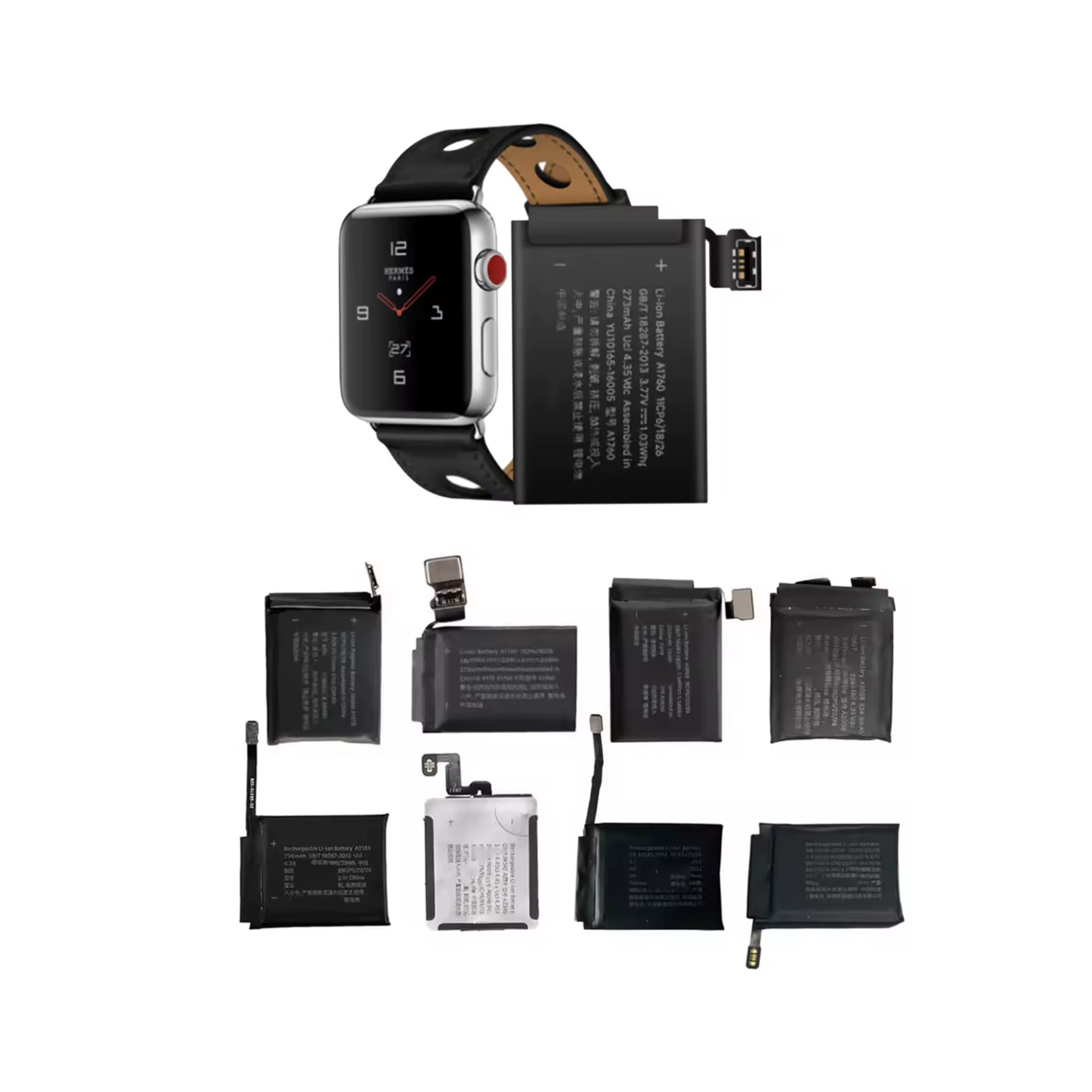 Batterie pour Apple Watch pour iWatch Series 6 7 8 9 Series6 S6 Series7 S7 Series8 S8 Series9 9 40mm 41mm 44mm 45mm Bateira Batteri