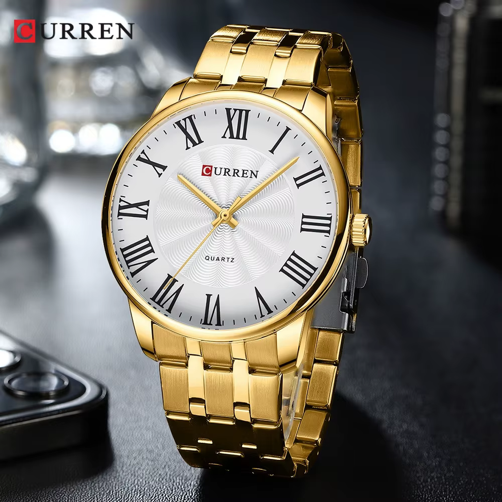 Montre à quartz minimaliste pour homme Curren 8422