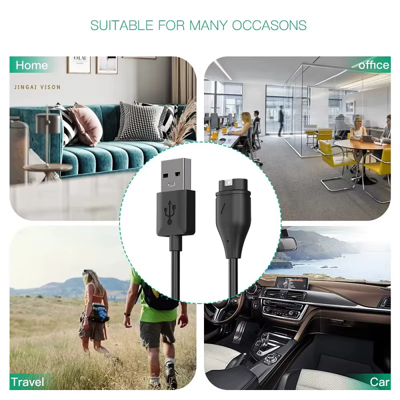 Câble de charge pour montre connectée Garmin Forerunner 165 965 955 265 255 945 955 245 45S 158 55 Venu 3/3s/2/SQ2