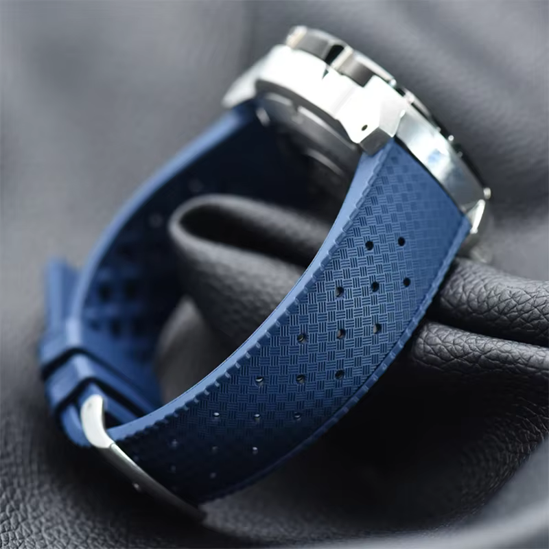 Bracelet de montre FKM de STYLE TROPIQUE classique 18mm 20mm 22mm
