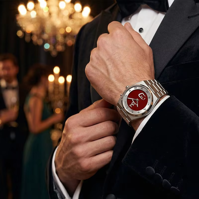 Montres unisexes de la série Zen avec des caractères chinois en sautant