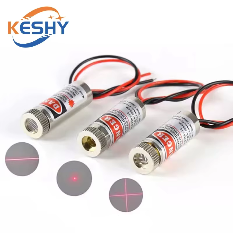 Tête de Module Laser à pointe rouge/ligne/croix 650nm 5mW