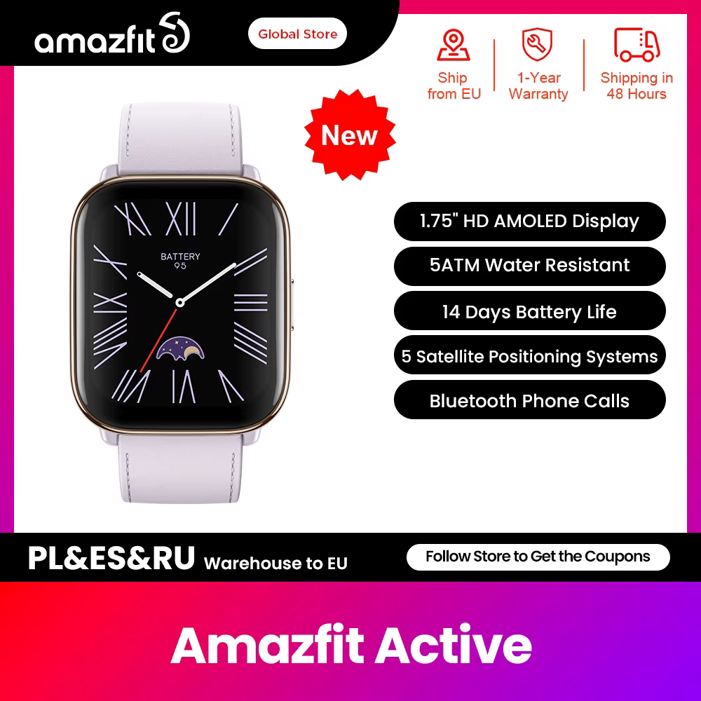 Amazfit-Montre connectée active pour téléphones Android et iOS