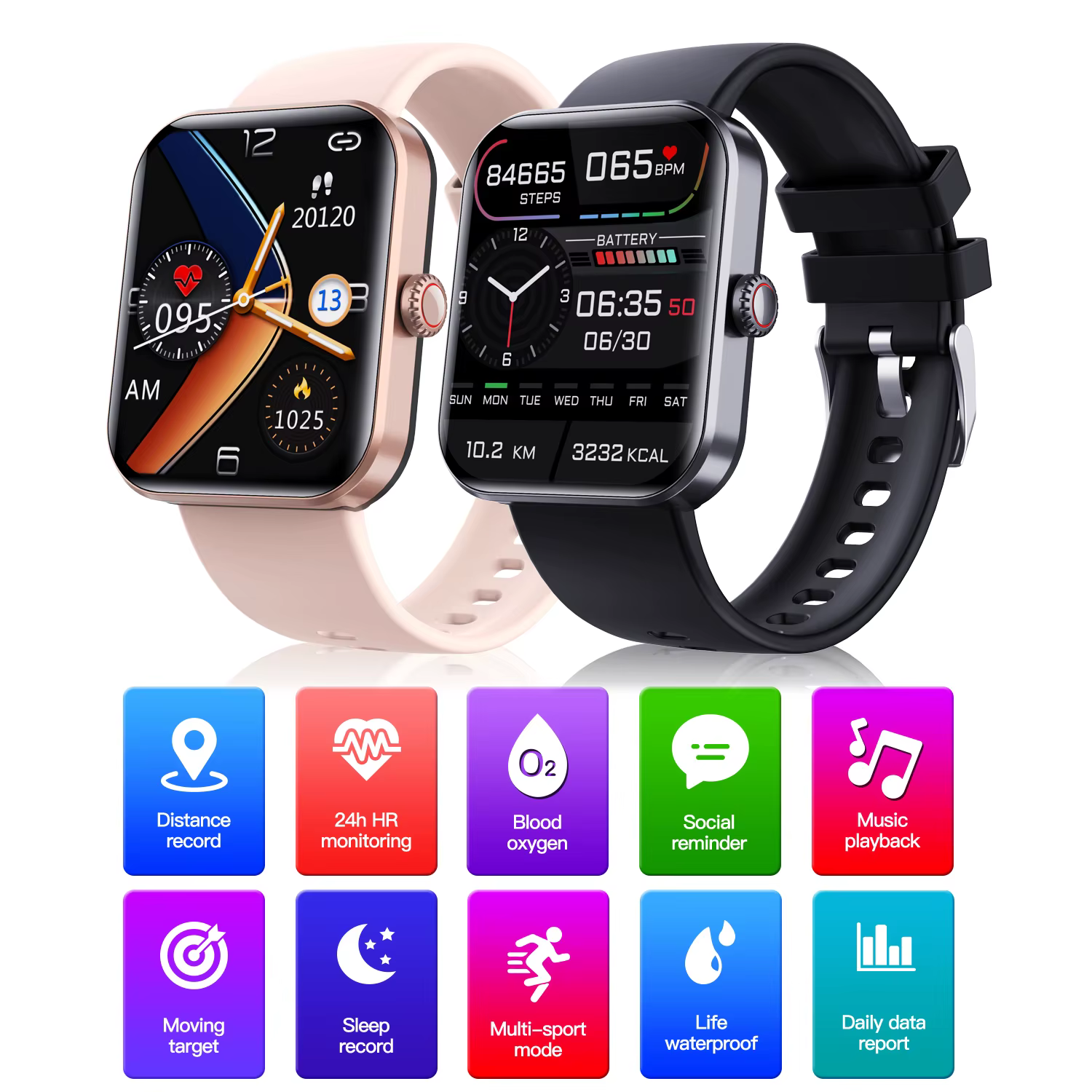 Montre connectée étanche pour le sport