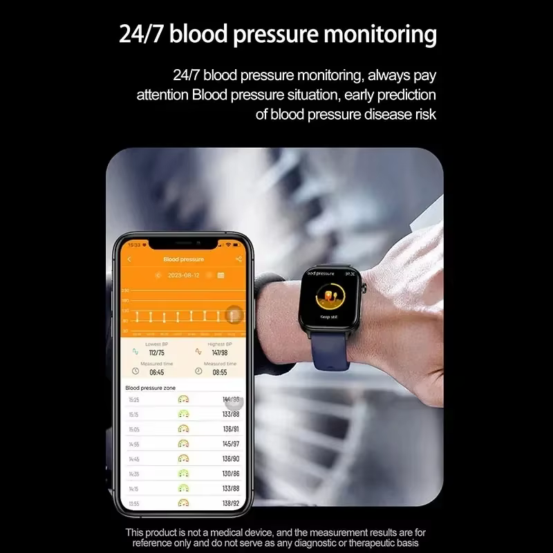 Détecteur de Diagnostic AI montre intelligente femmes lipides sanguins et acide uricique Test de Composition corporelle