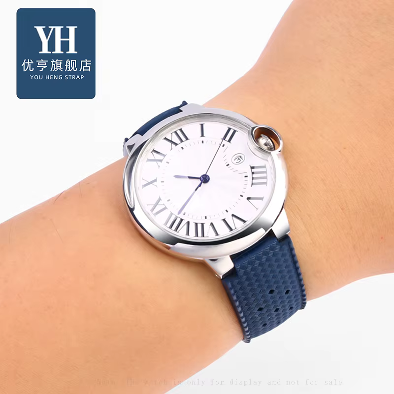 Bracelet de montre en caoutchouc pour homme et femme