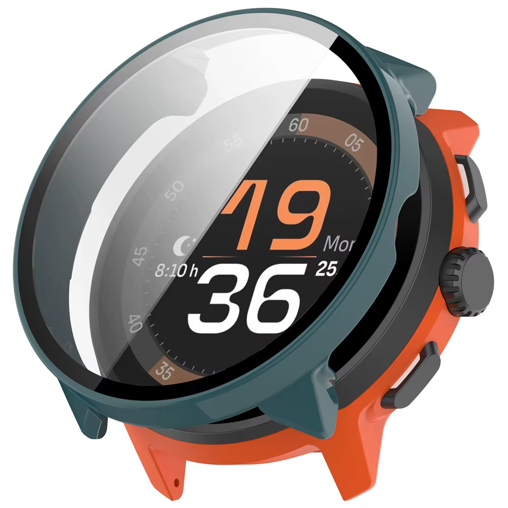 BEHUA couverture avec étui de protection d'écran en verre pour Suunto Run Smartwatch coque