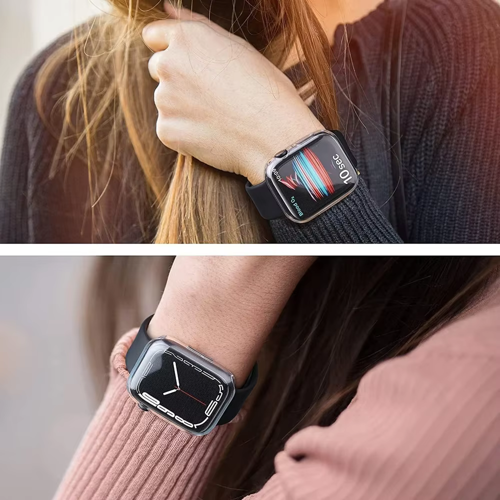 Étui de protection d'écran en TPU pour Apple Watch