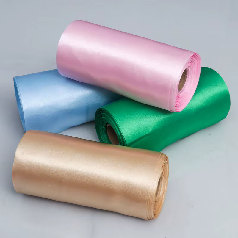 Ruban en Satin de 15cm de Large et 20 Mètres par Rouleau, Fournitures Artisanales de Bricolage pour Emballage de Cadeau de ixd'Anniversaire, de Mariage et de Noël