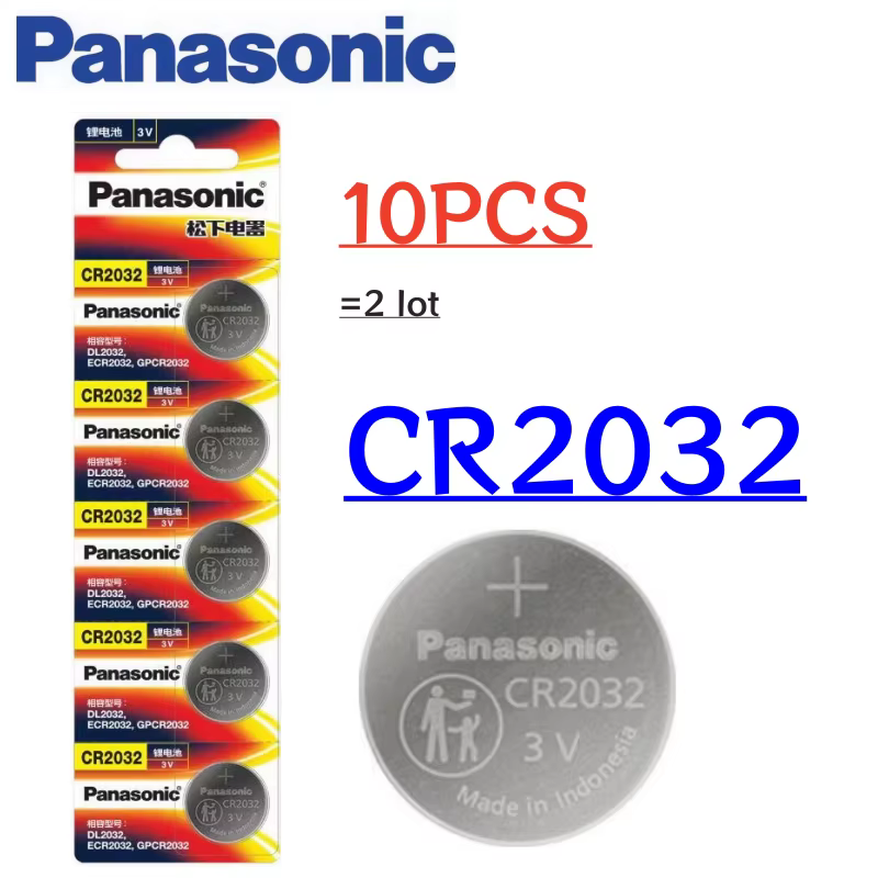 5-50 pièces d'origine PANASONIC CR2032 CR 2032 3V batterie au Lithium pour montre calculatrice horloge télécommande