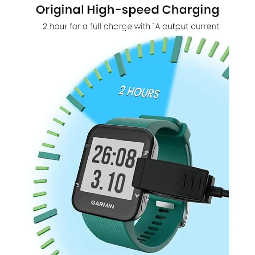 Chargeur de remplacement adapté pour Garmin Lily/Lily 2