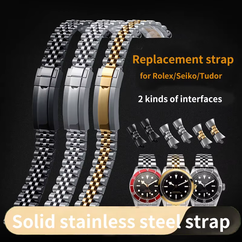 Bracelet de montre jubilé en acier inoxydable pour GMT Datejust Rolex Seiko Tudor remplacer