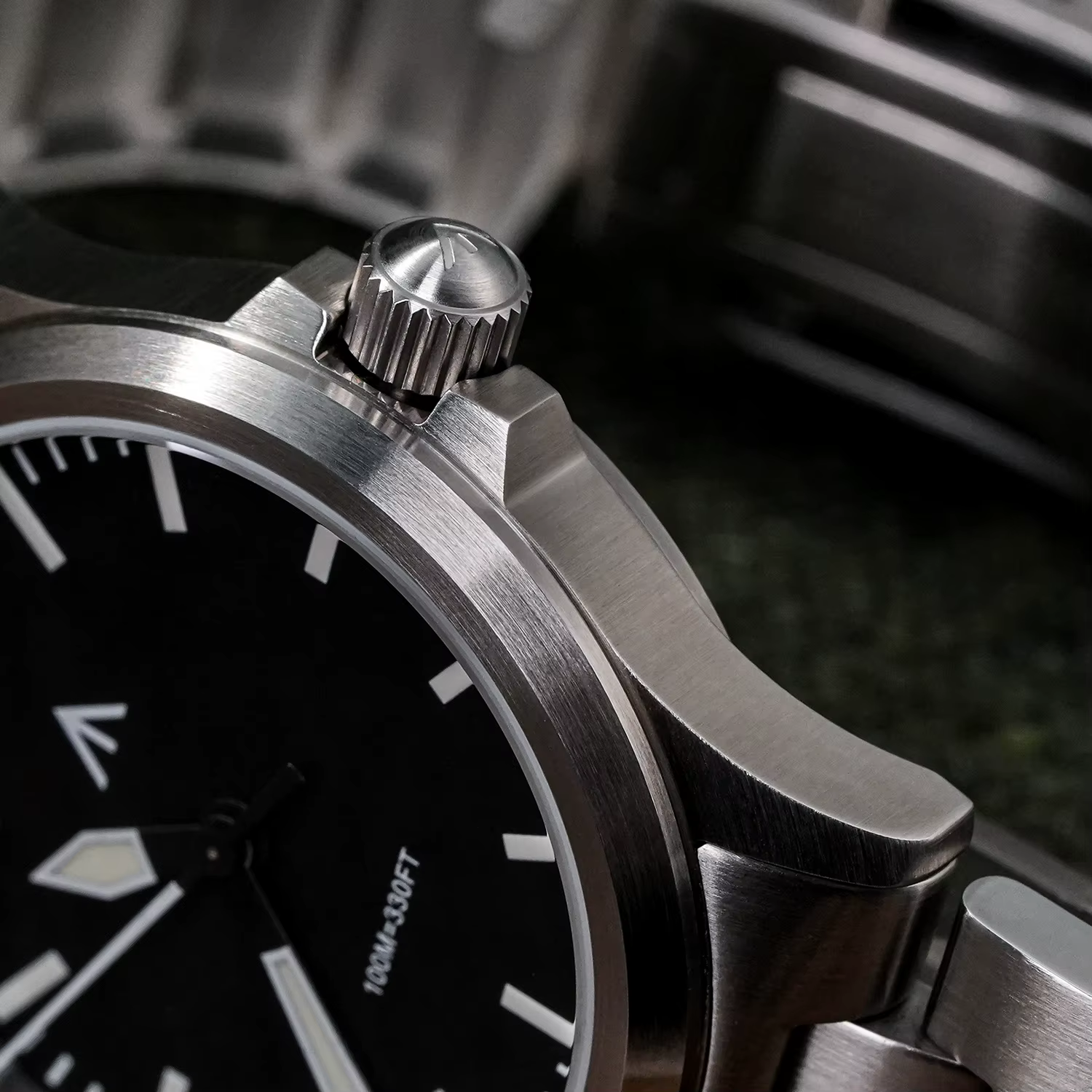 Militado ML18 36mm hommes montre VH31 mouvement à Quartz montres saphir lumineux Double dôme cristal étanche montre-bracelet Vintage