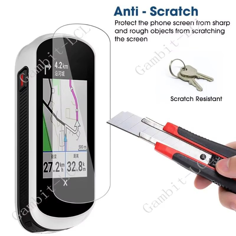 2 pièces pour Garmin Edge 850 550 1040 1030 820 830 520 530 540 840 Explore 2 Alpha 200i 200 300i 300 Film de protection d'écran