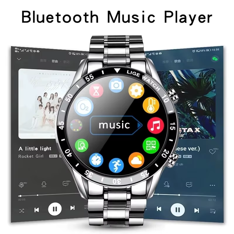 Montre intelligente étanche pour homme
