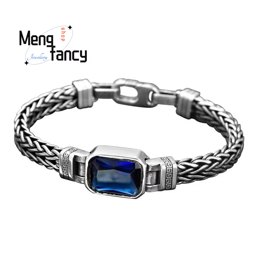 Bracelets rétro tissés à la main pour Couple, bijoux personnalisés pour hommes, cadeaux commémoratifs, bijoux à la mode exquis et élégants