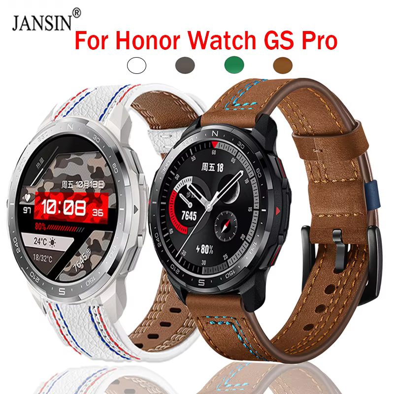 Bracelet en cuir pour montre Honor Watch GS Pro